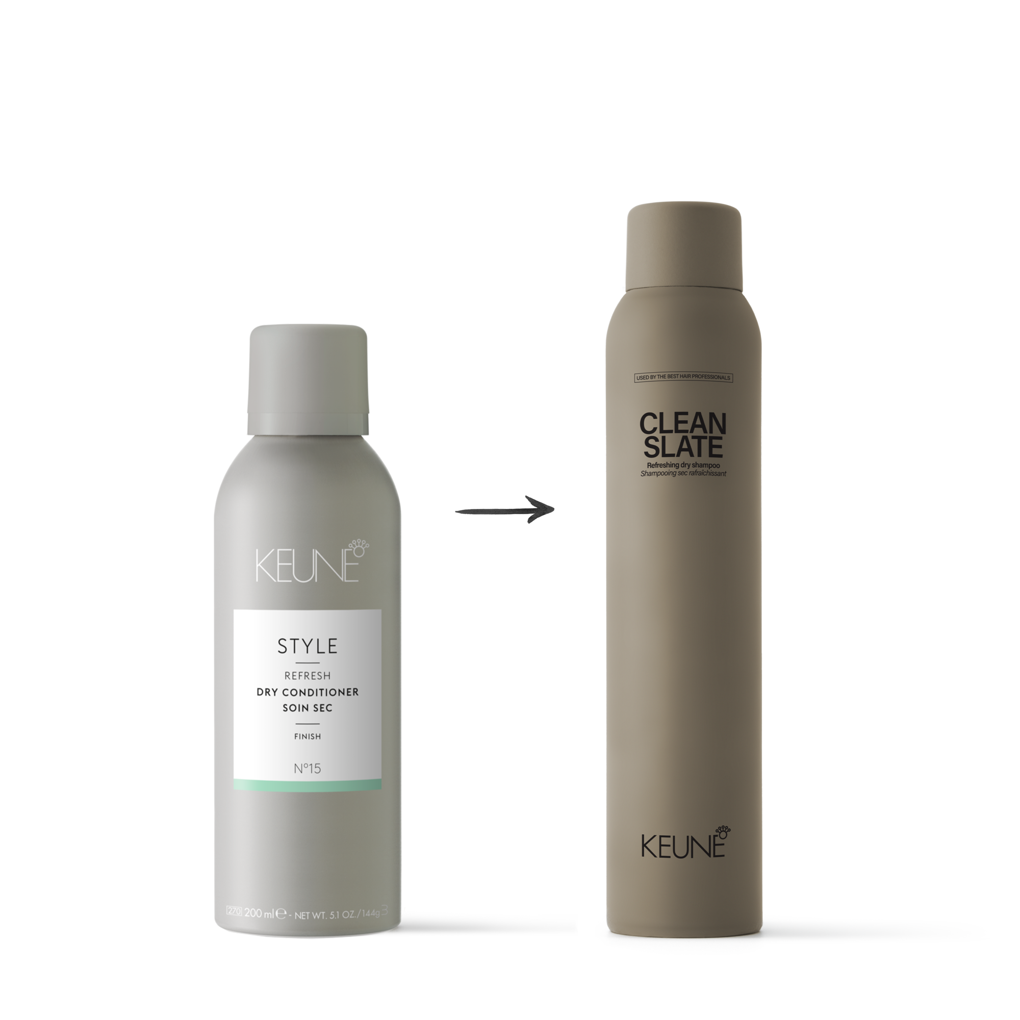 Achieve shower-fresh hair with Keune Clean Slate Refreshing Dry Shampoo. This dry shampoo combats greasy hair and adds volume.